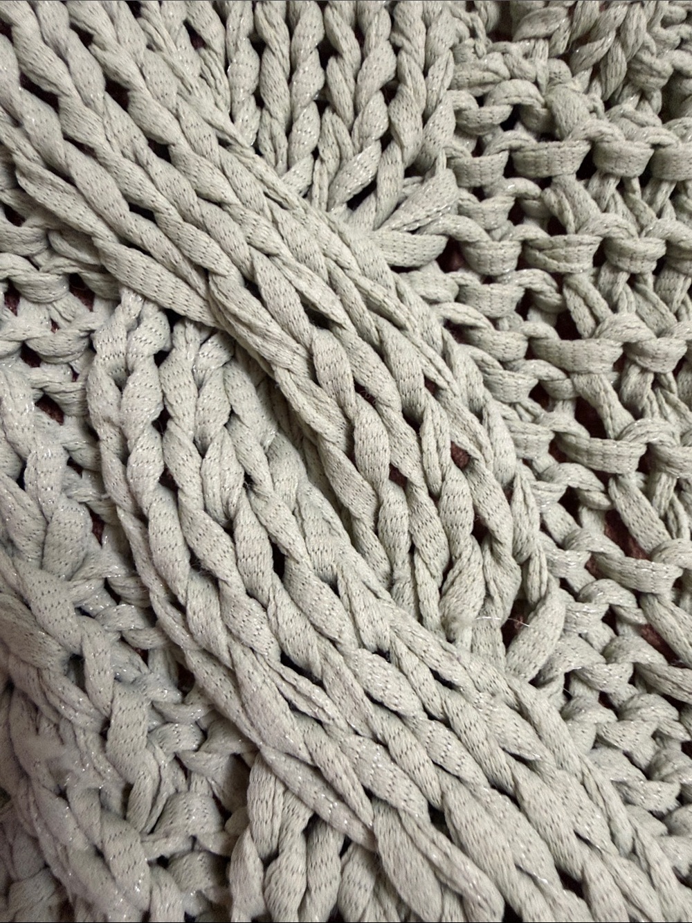 Zara Light Sage Green Cable Knit Cropped Cardigan - Picture 8 of 12